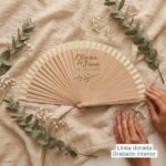 Abanico de Madera Ilustrado - Boda - Imagen 5