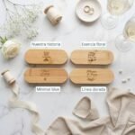 Abridor y Sacacorchos de Bambú - Boda - Imagen 3