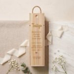 Caja para Vino con Dedicatoria para Testigos