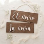 Cartel de Boda - Para Sillas de los Novios  "Modelo Esencial" (Pack 2) - Imagen 4