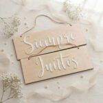 Cartel de Boda - Para Sillas de los Novios  "Modelo Esencial" (Pack 2) - Imagen 3
