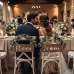 Cartel de Boda - Para Sillas de los Novios  "Modelo Esencial" (Pack 2) - Imagen 2