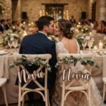 Cartel de Boda - Para Sillas de los Novios  "Modelo Natura" (Pack 2)