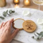 Espejo de Bolsillo de Bambú - Boda