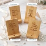 Soporte Móvil de Bambú - Boda - Imagen 2