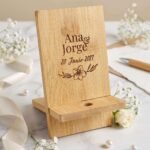 Soporte Móvil de Bambú - Boda