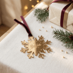 Bola de navidad "copito dorado"