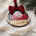 Bola de navidad "retrato de terciopelo" - Imagen 2